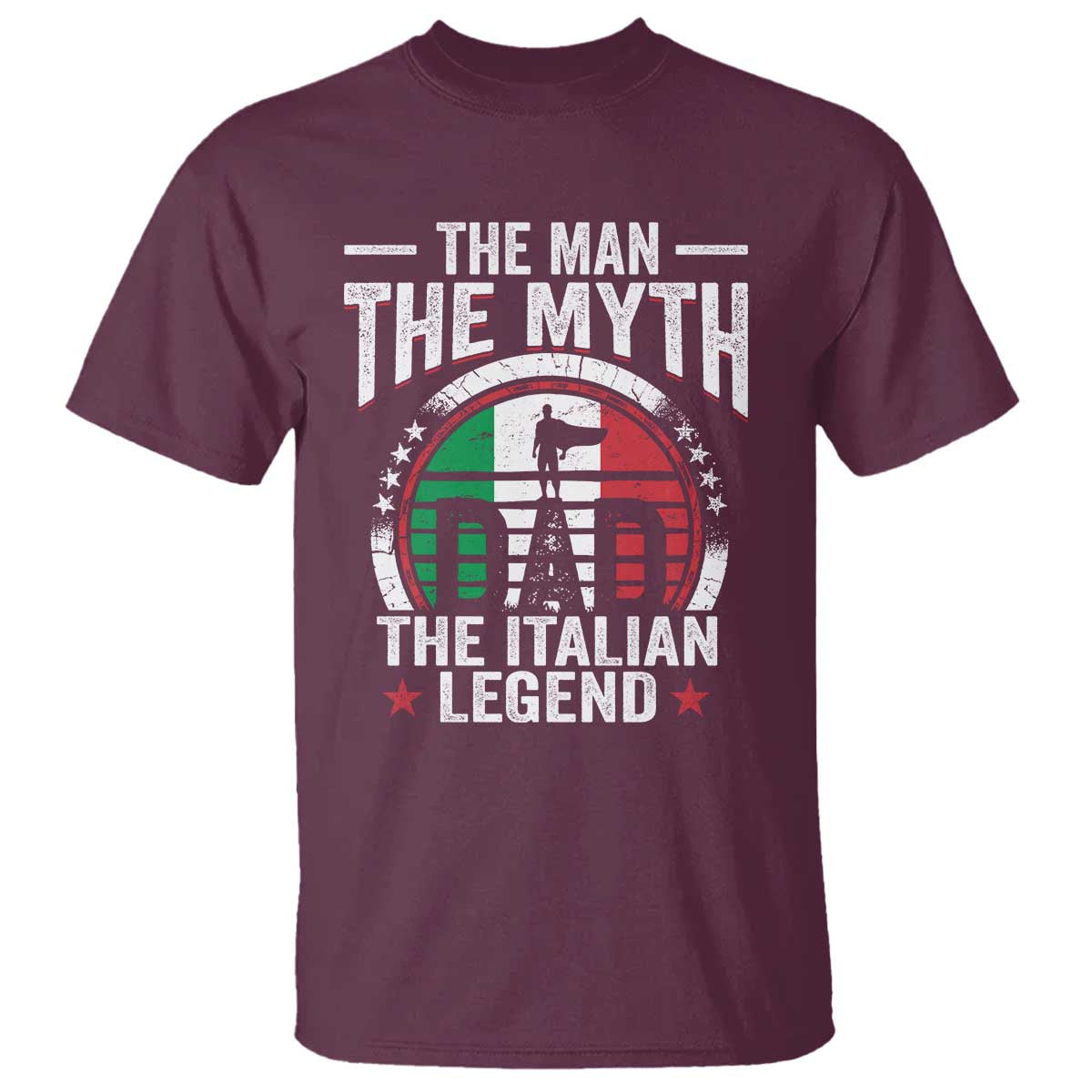 Funny Italian Dad T Shirt The Man The Myth The Italian Legend