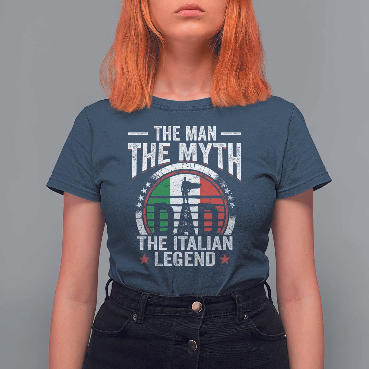 Funny Italian Dad T Shirt For Women The Man The Myth The Italian Legend