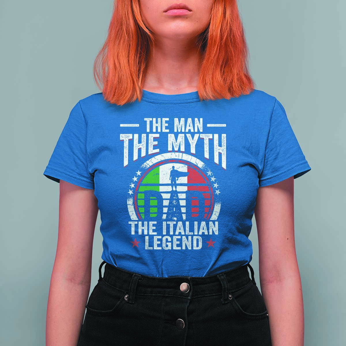 Funny Italian Dad T Shirt For Women The Man The Myth The Italian Legend