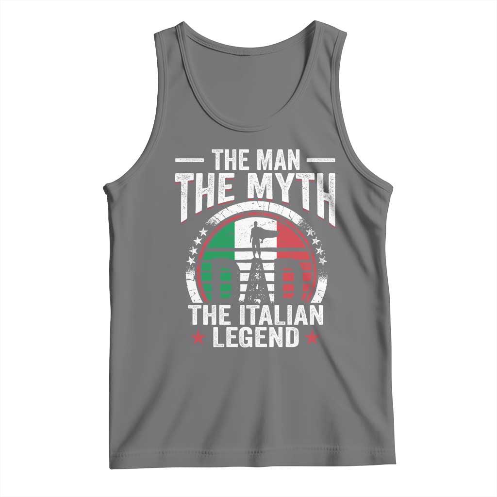 Funny Italian Dad Tank Top The Man The Myth The Italian Legend