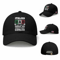 Funny Italian Dad Just Like A Normal Dad Except Much Cooler Baseball Cap Pinched Fingers Father's Day
