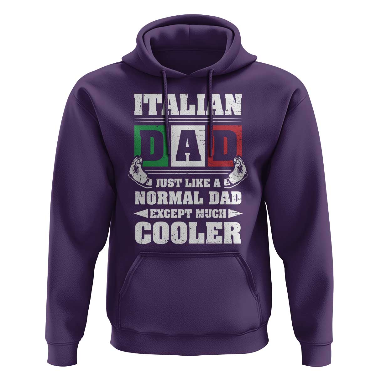 Funny Italian Dad Just Like A Normal Dad Except Much Cooler Hoodie Pinched Fingers Father's Day