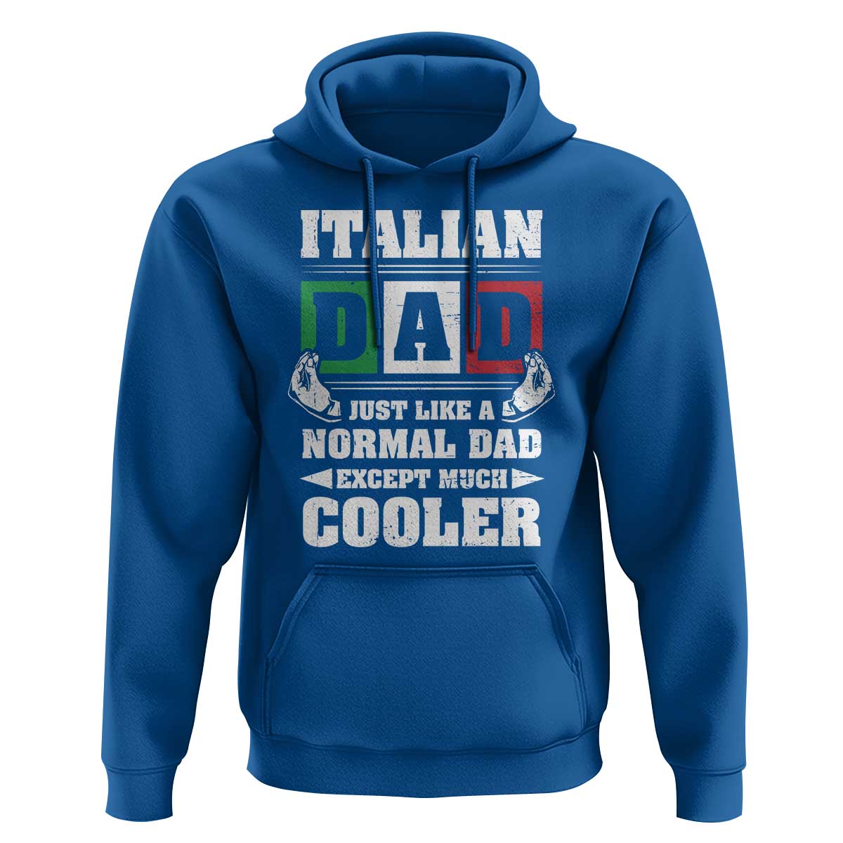 Funny Italian Dad Just Like A Normal Dad Except Much Cooler Hoodie Pinched Fingers Father's Day