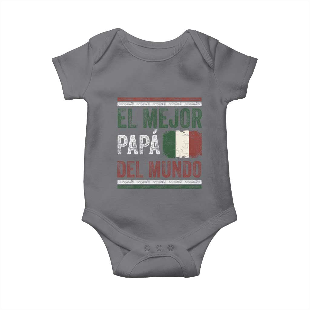 Funny Italian Dad The Best Father Of The World Baby Onesie El Mejor Papa Del Mundo