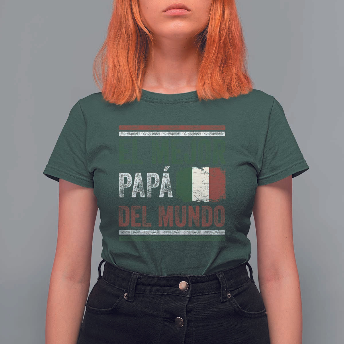 Funny Italian Dad The Best Father Of The World T Shirt For Women El Mejor Papa Del Mundo