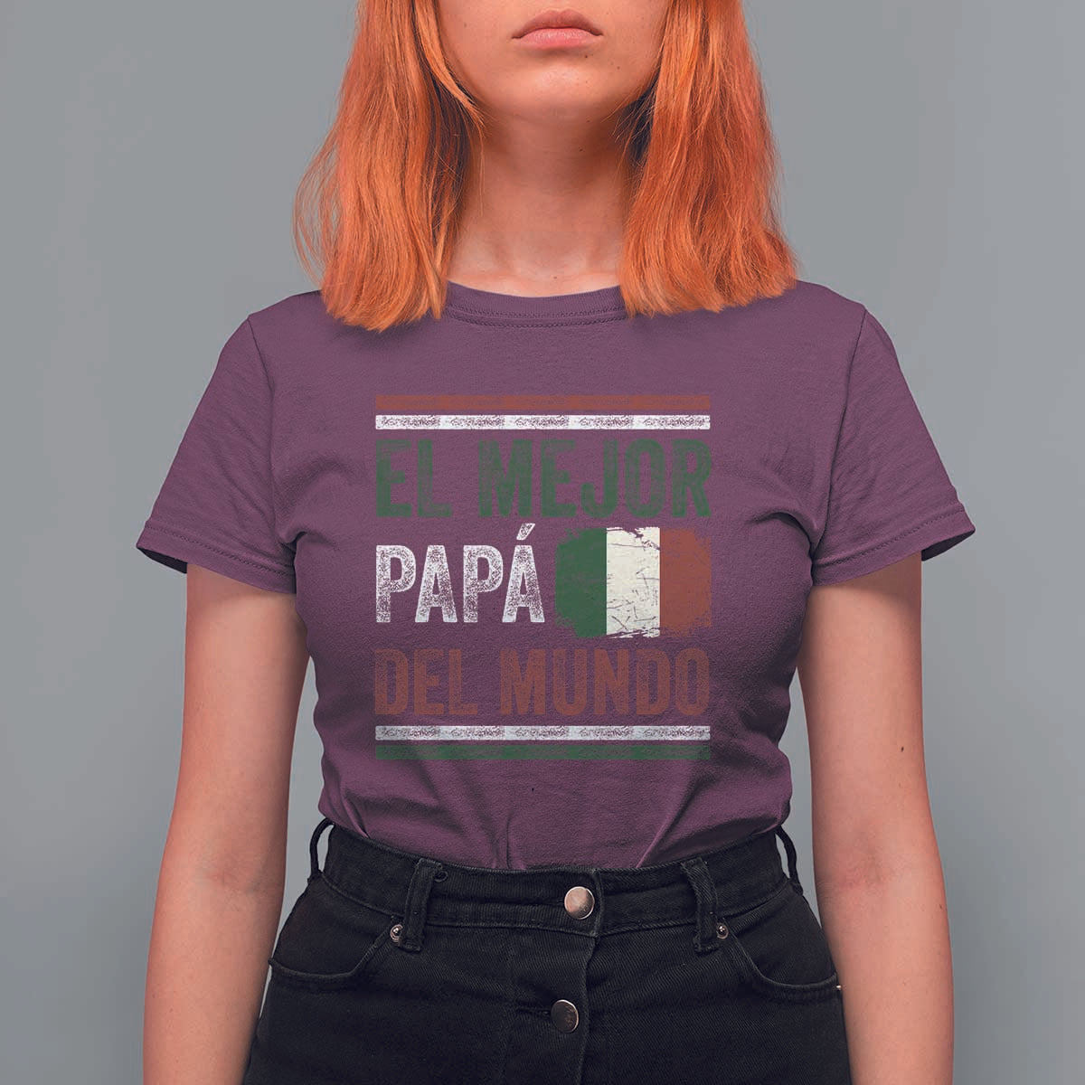 Funny Italian Dad The Best Father Of The World T Shirt For Women El Mejor Papa Del Mundo