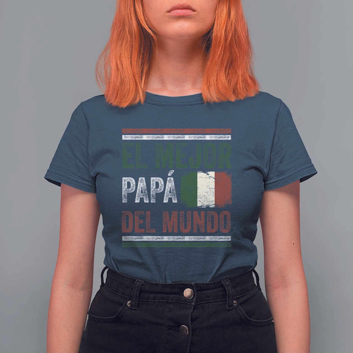 Funny Italian Dad The Best Father Of The World T Shirt For Women El Mejor Papa Del Mundo