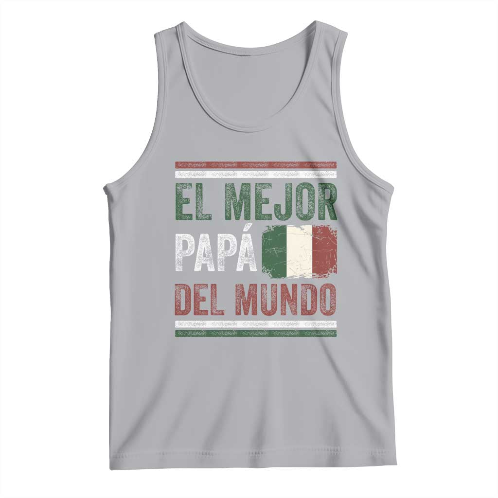 Funny Italian Dad The Best Father Of The World Tank Top El Mejor Papa Del Mundo