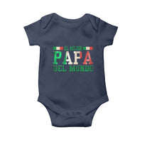 Funny El Mejor Papa Del Mundo Baby Onesie Mexican Father
