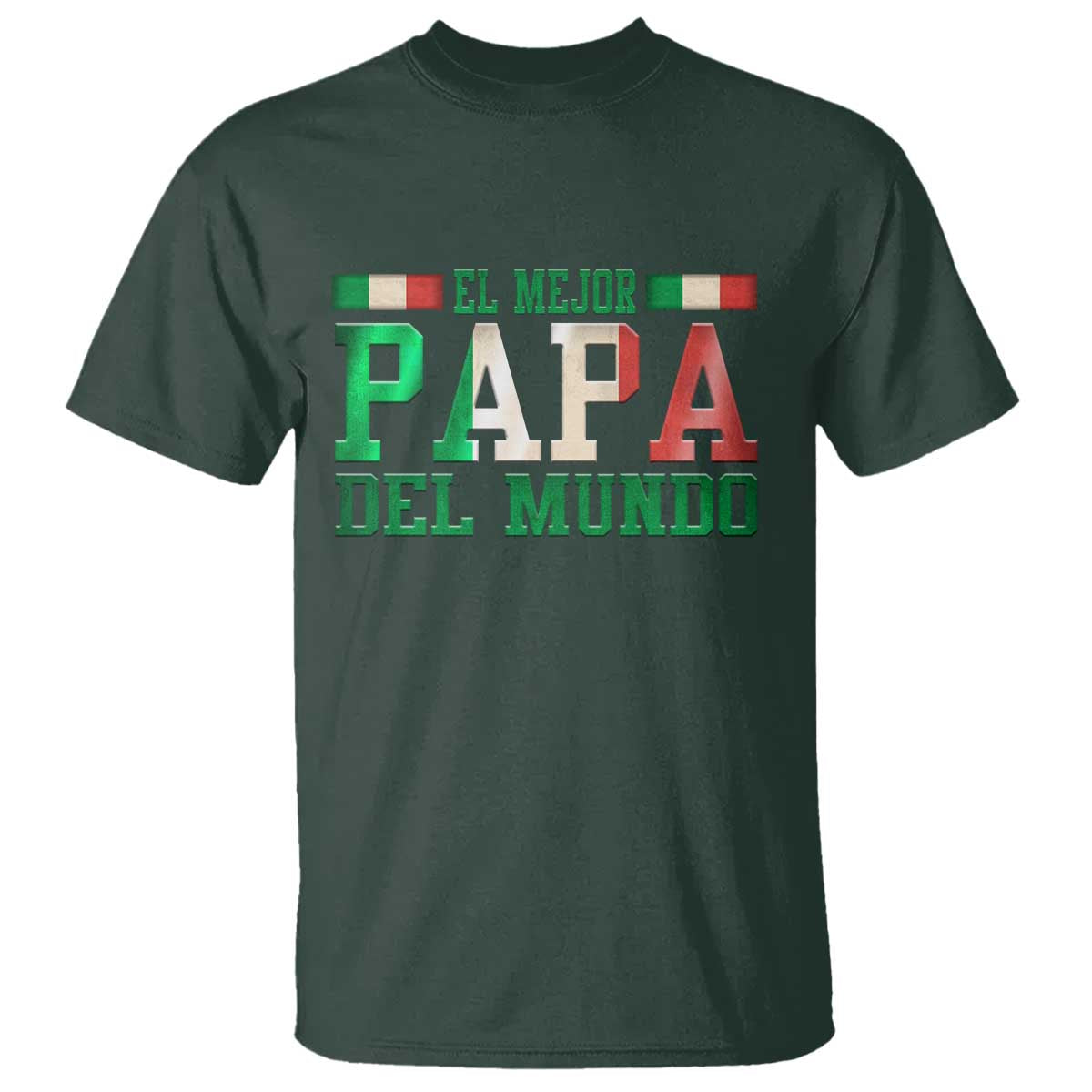 Funny El Mejor Papa Del Mundo T Shirt Mexican Father