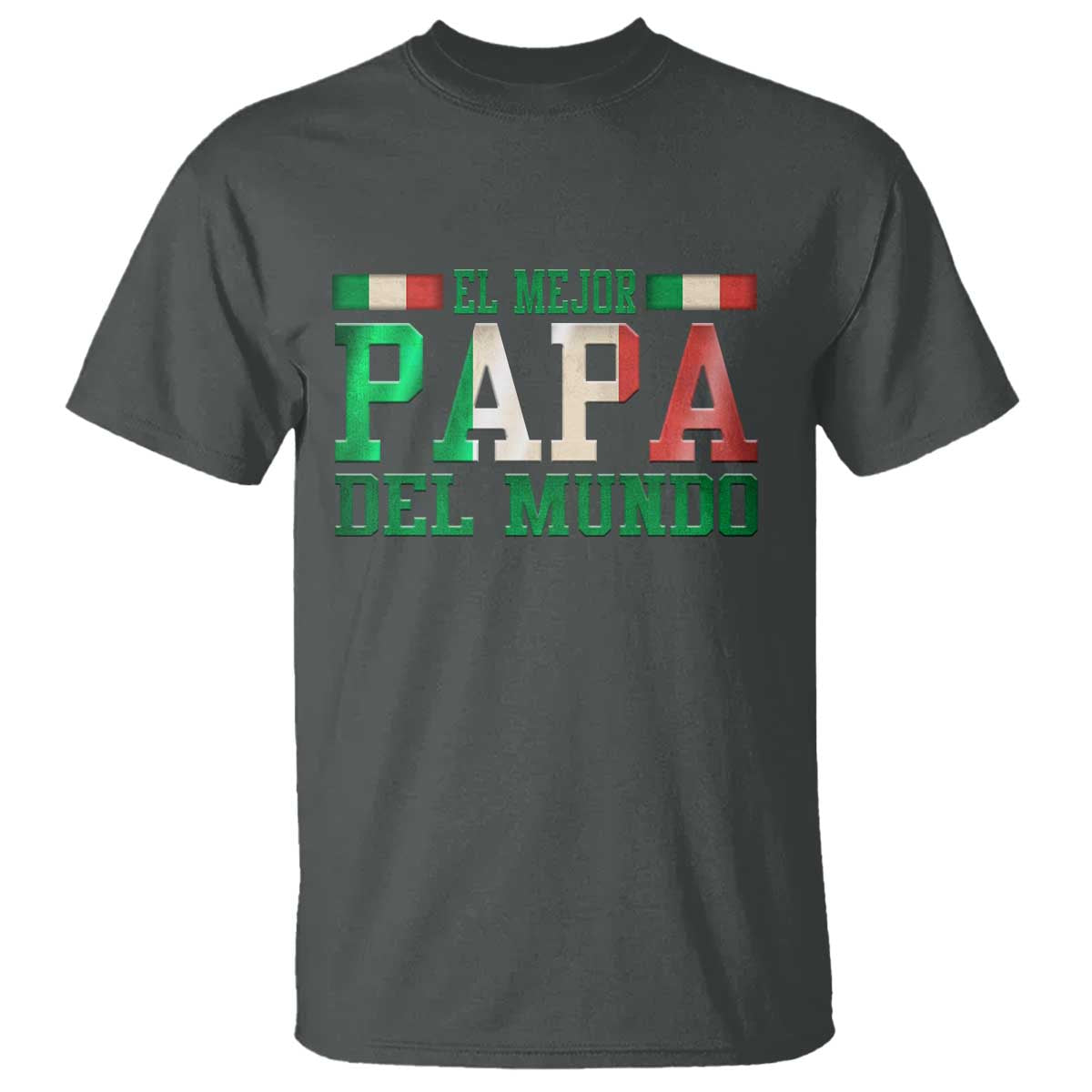Funny El Mejor Papa Del Mundo T Shirt Mexican Father