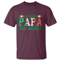 Funny El Mejor Papa Del Mundo T Shirt Mexican Father