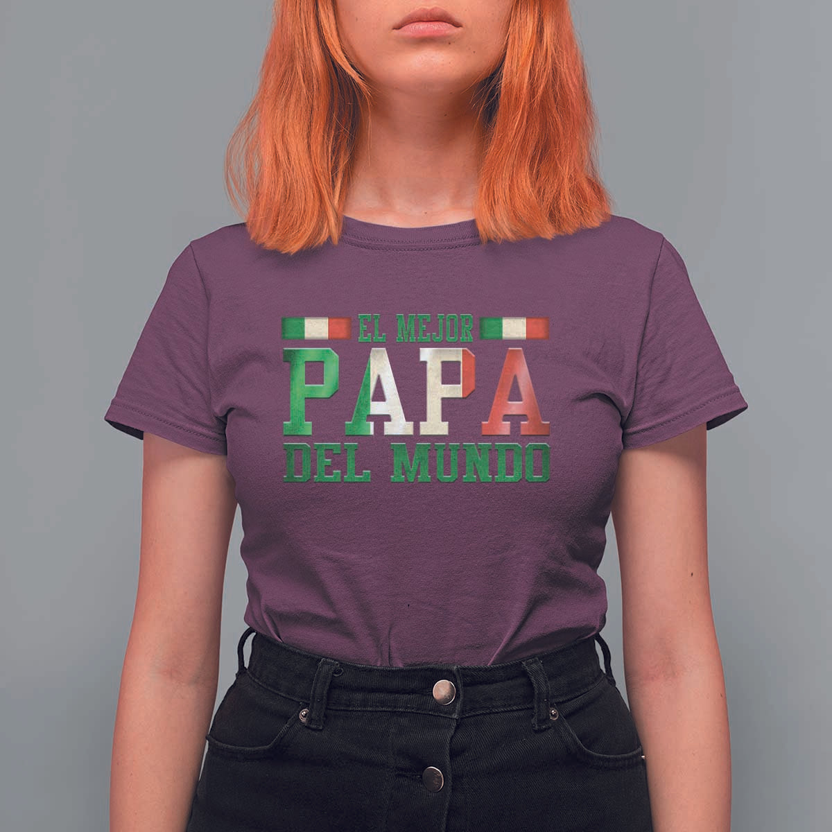 Funny El Mejor Papa Del Mundo T Shirt For Women Mexican Father