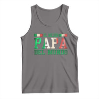 Funny El Mejor Papa Del Mundo Tank Top Mexican Father