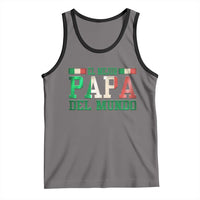 Funny El Mejor Papa Del Mundo Tank Top Mexican Father