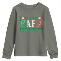 Funny El Mejor Papa Del Mundo Youth Sweatshirt Mexican Father