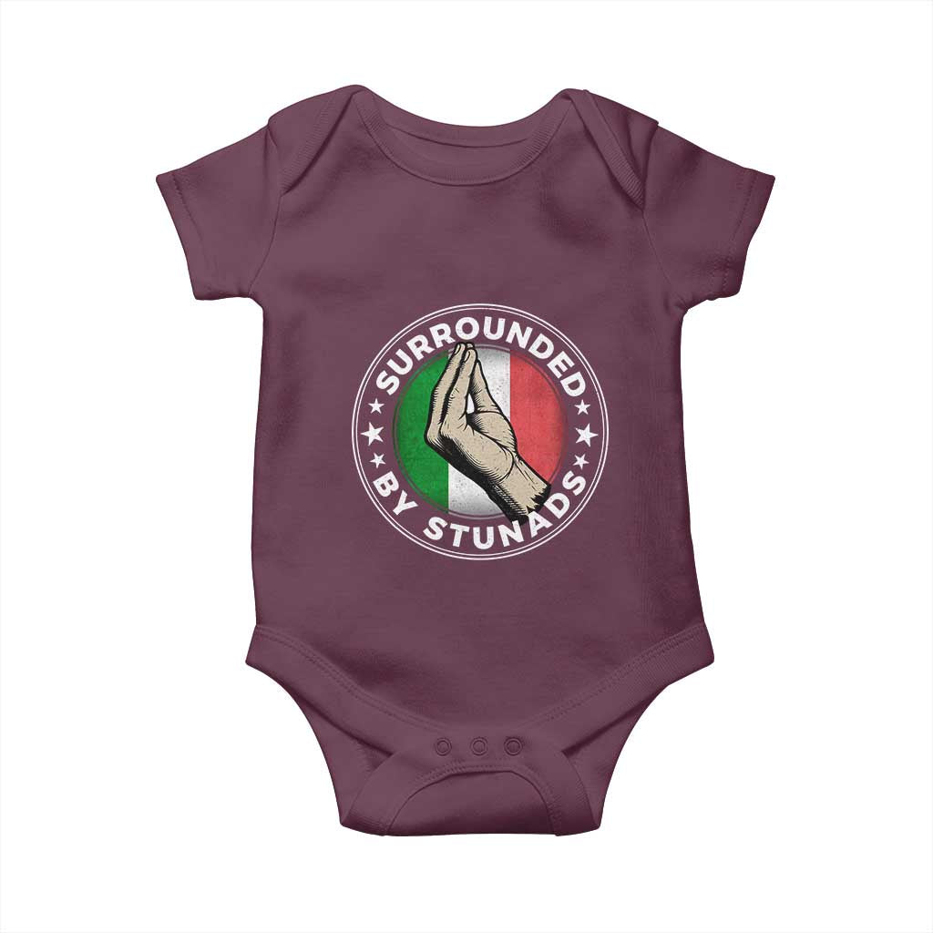 Funny Italian Slang Baby Onesie Surrounded By Stunads Che Vuoi