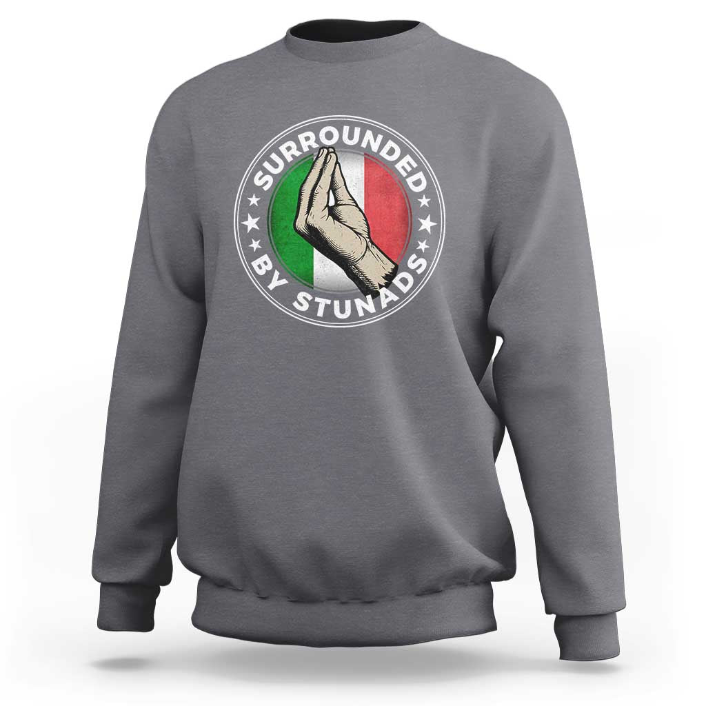 Funny Italian Slang Sweatshirt Surrounded By Stunads Che Vuoi
