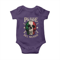Funny Italian Dad Baby Onesie El Mejor Padre Del Mundo Skull Father's Day