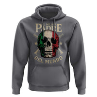 Funny Italian Dad Hoodie El Mejor Padre Del Mundo Skull Father's Day