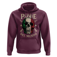 Funny Italian Dad Hoodie El Mejor Padre Del Mundo Skull Father's Day