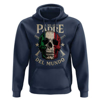 Funny Italian Dad Hoodie El Mejor Padre Del Mundo Skull Father's Day