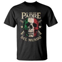 Funny Italian Dad T Shirt El Mejor Padre Del Mundo Skull Father's Day