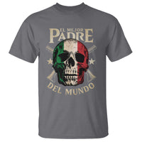 Funny Italian Dad T Shirt El Mejor Padre Del Mundo Skull Father's Day
