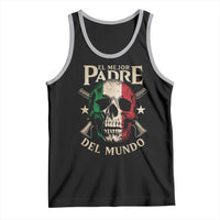 Funny Italian Dad Tank Top El Mejor Padre Del Mundo Skull Father's Day