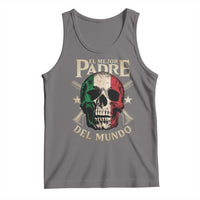 Funny Italian Dad Tank Top El Mejor Padre Del Mundo Skull Father's Day