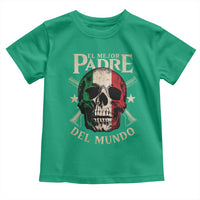 Funny Italian Dad Toddler T Shirt El Mejor Padre Del Mundo Skull Father's Day
