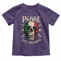 Funny Italian Dad Toddler T Shirt El Mejor Padre Del Mundo Skull Father's Day