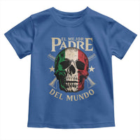 Funny Italian Dad Toddler T Shirt El Mejor Padre Del Mundo Skull Father's Day