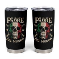Funny Italian Dad Tumbler Cup El Mejor Padre Del Mundo Skull Fathers Day