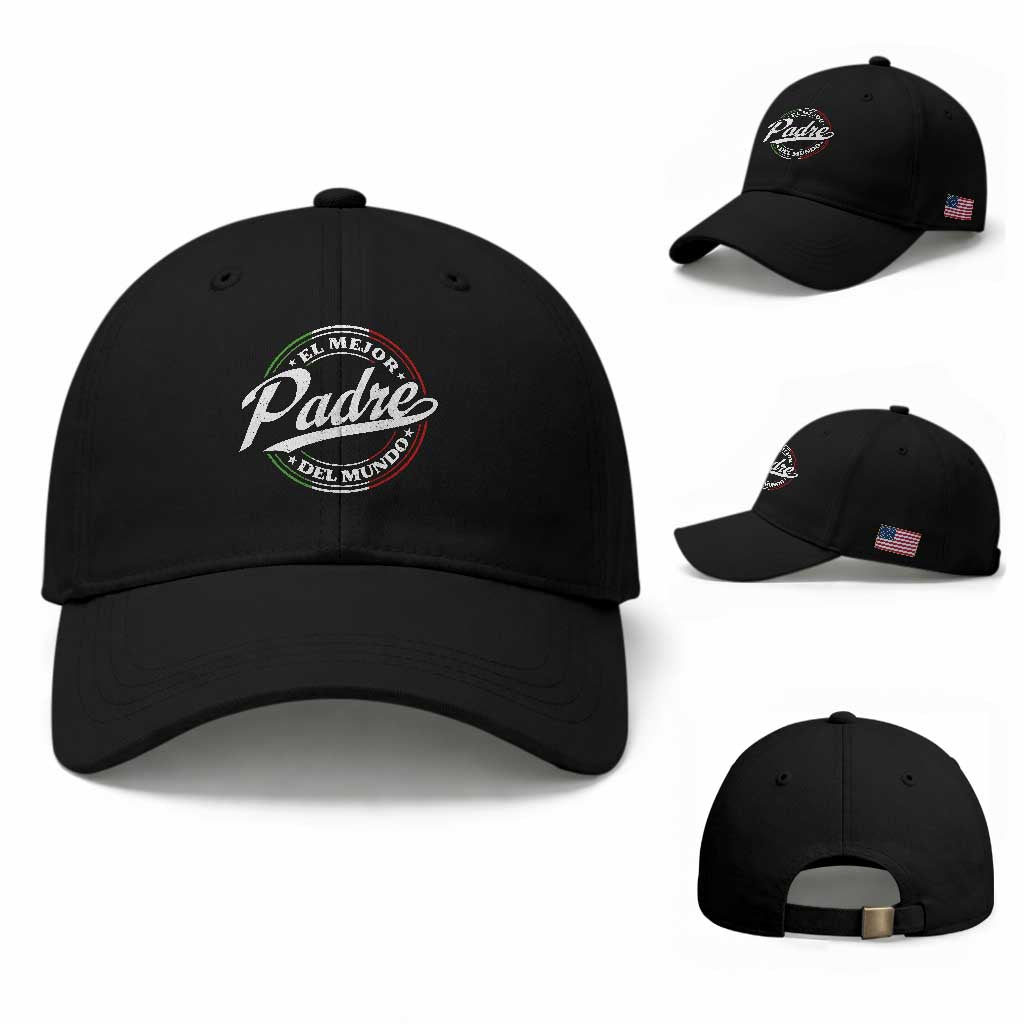 Funny Italian Dad Baseball Cap El Mejor Padre Del Mundo Father's Day