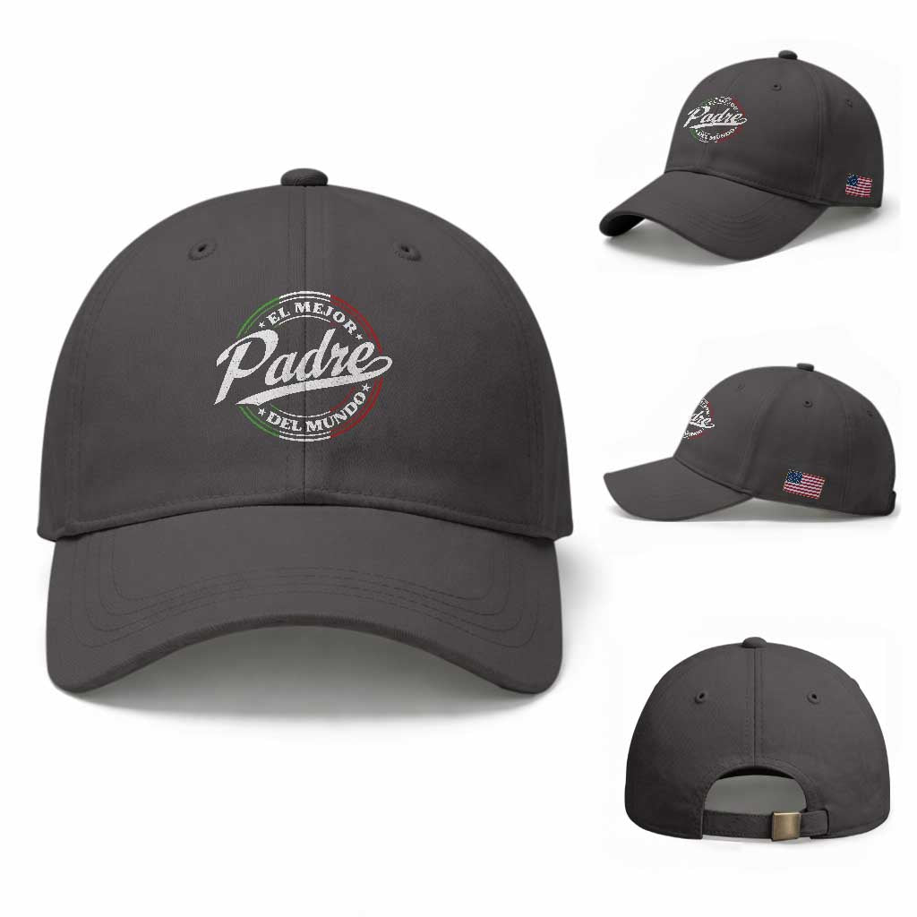 Funny Italian Dad Baseball Cap El Mejor Padre Del Mundo Father's Day