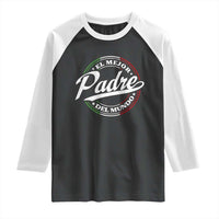 Funny Italian Dad Raglan Shirt El Mejor Padre Del Mundo Father's Day