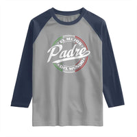 Funny Italian Dad Raglan Shirt El Mejor Padre Del Mundo Father's Day