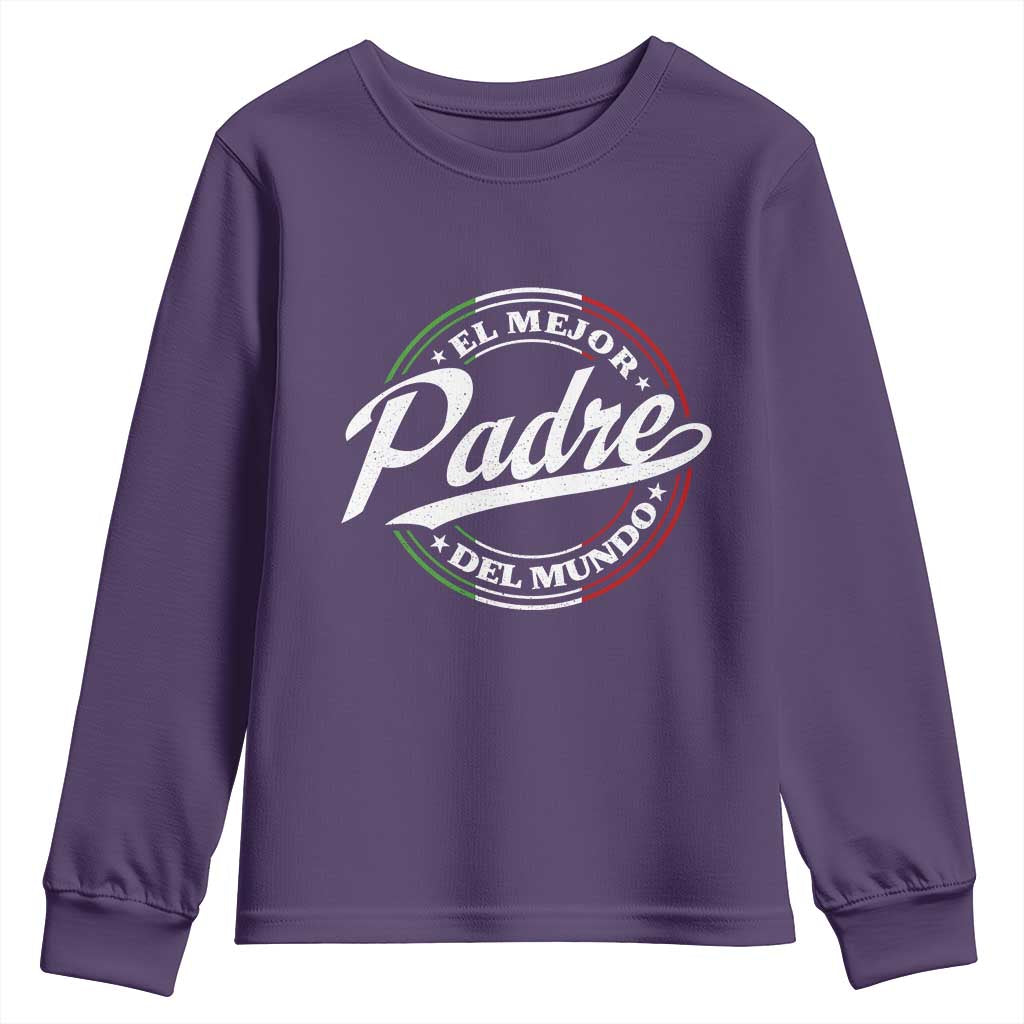 Funny Italian Dad Youth Sweatshirt El Mejor Padre Del Mundo Father's Day