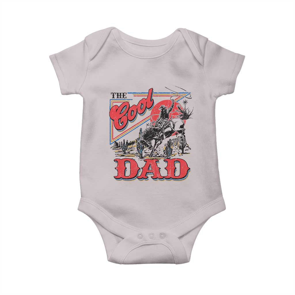 Funny Western Cowboy The Cool Dad Baby Onesie Father's Day