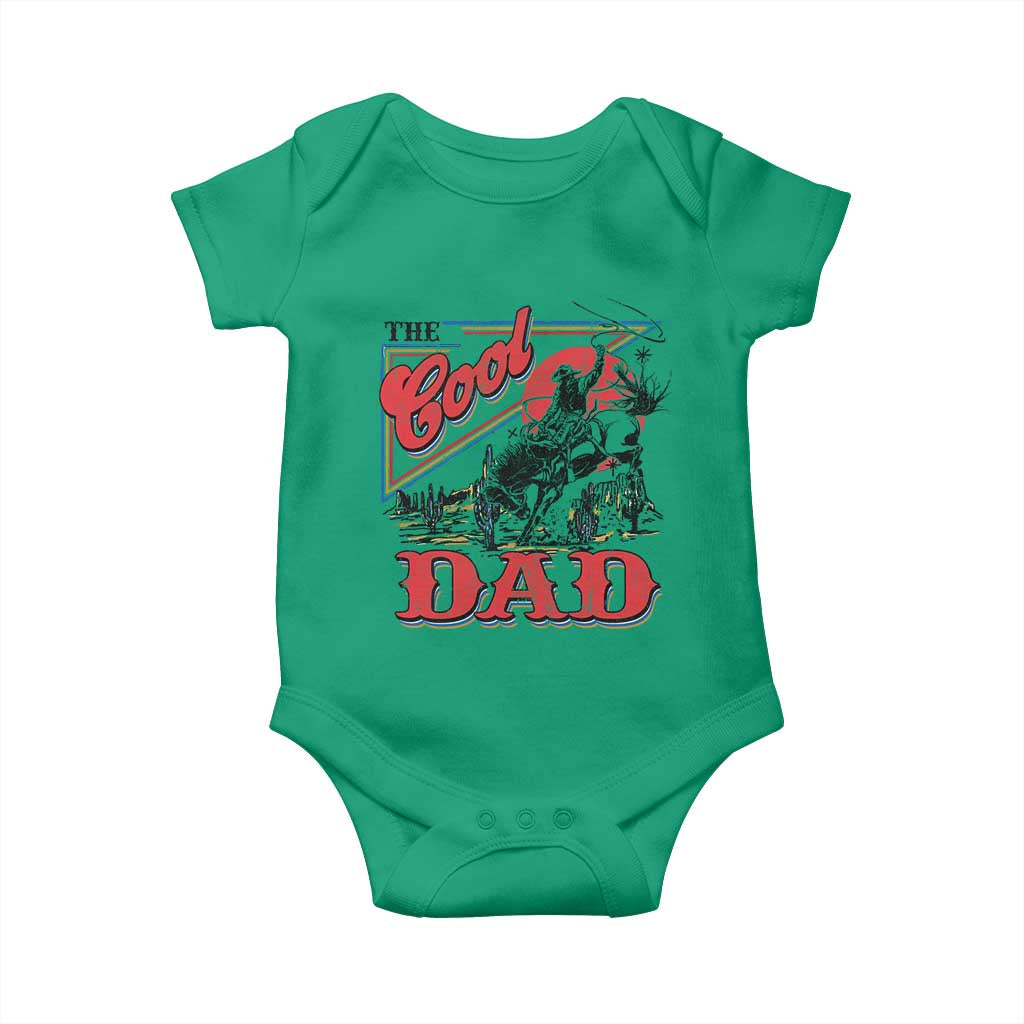 Funny Western Cowboy The Cool Dad Baby Onesie Father's Day