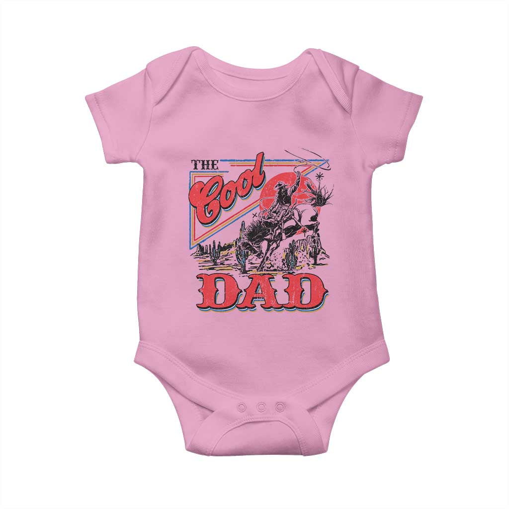 Funny Western Cowboy The Cool Dad Baby Onesie Father's Day