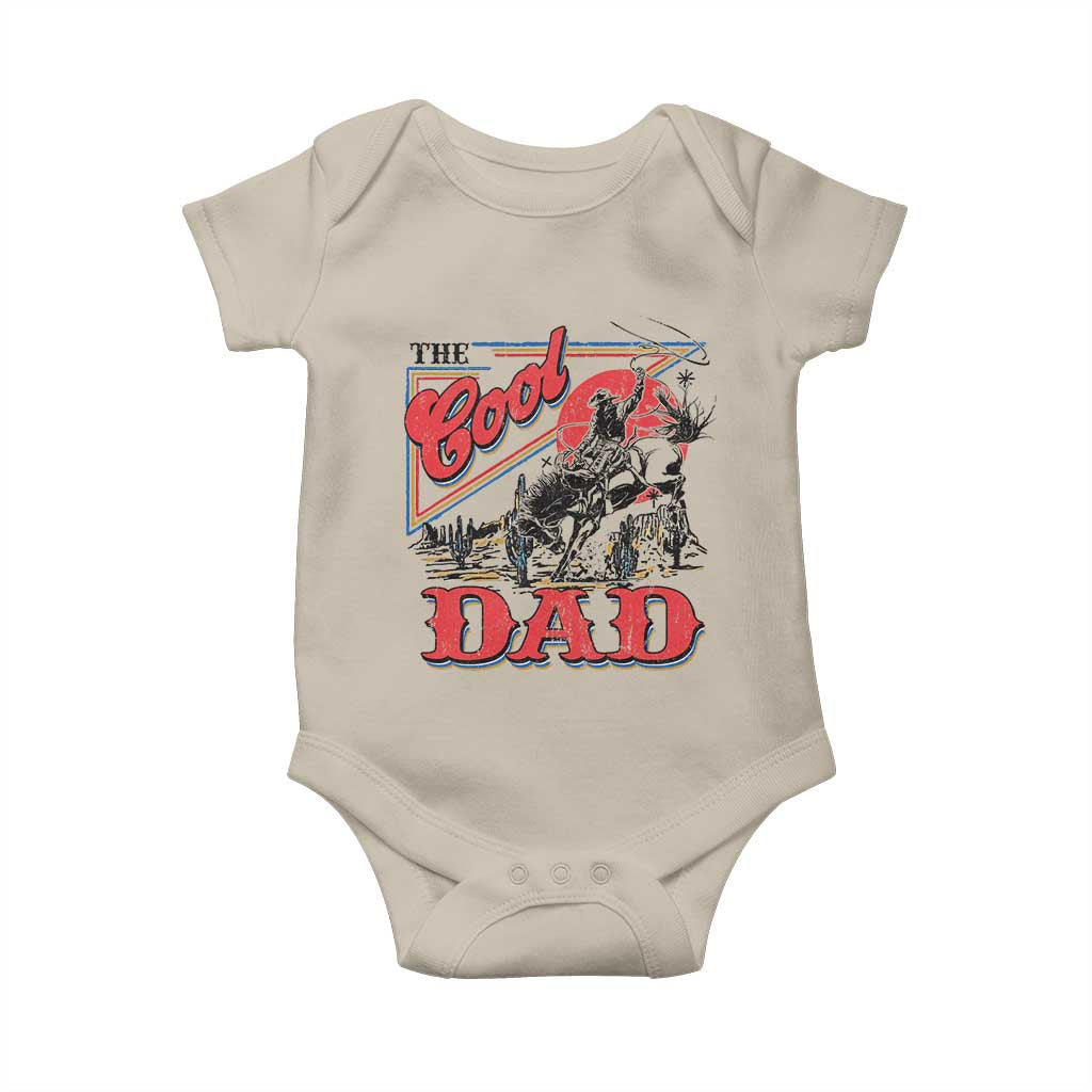 Funny Western Cowboy The Cool Dad Baby Onesie Father's Day