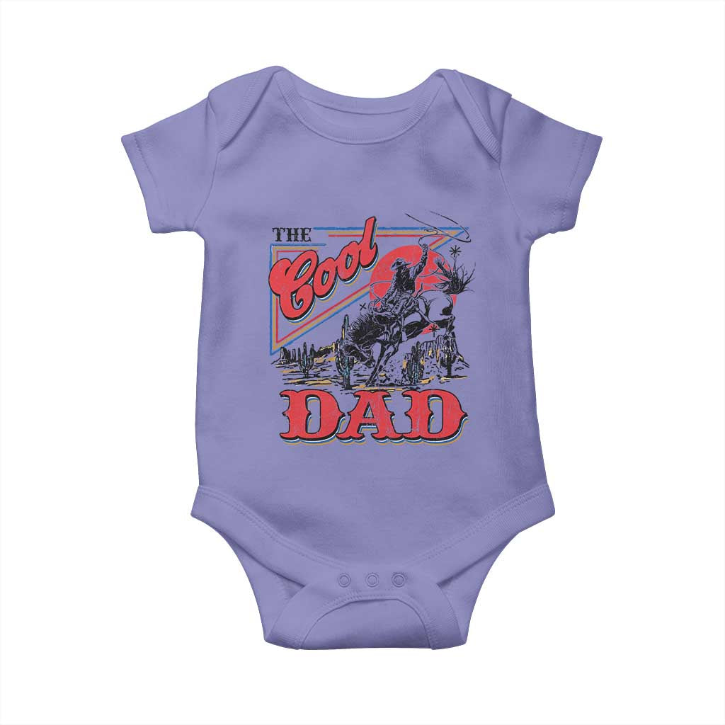 Funny Western Cowboy The Cool Dad Baby Onesie Father's Day