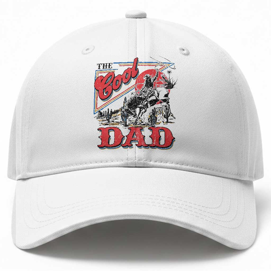 Funny Western Cowboy The Cool Dad Baseball Cap Father's Day