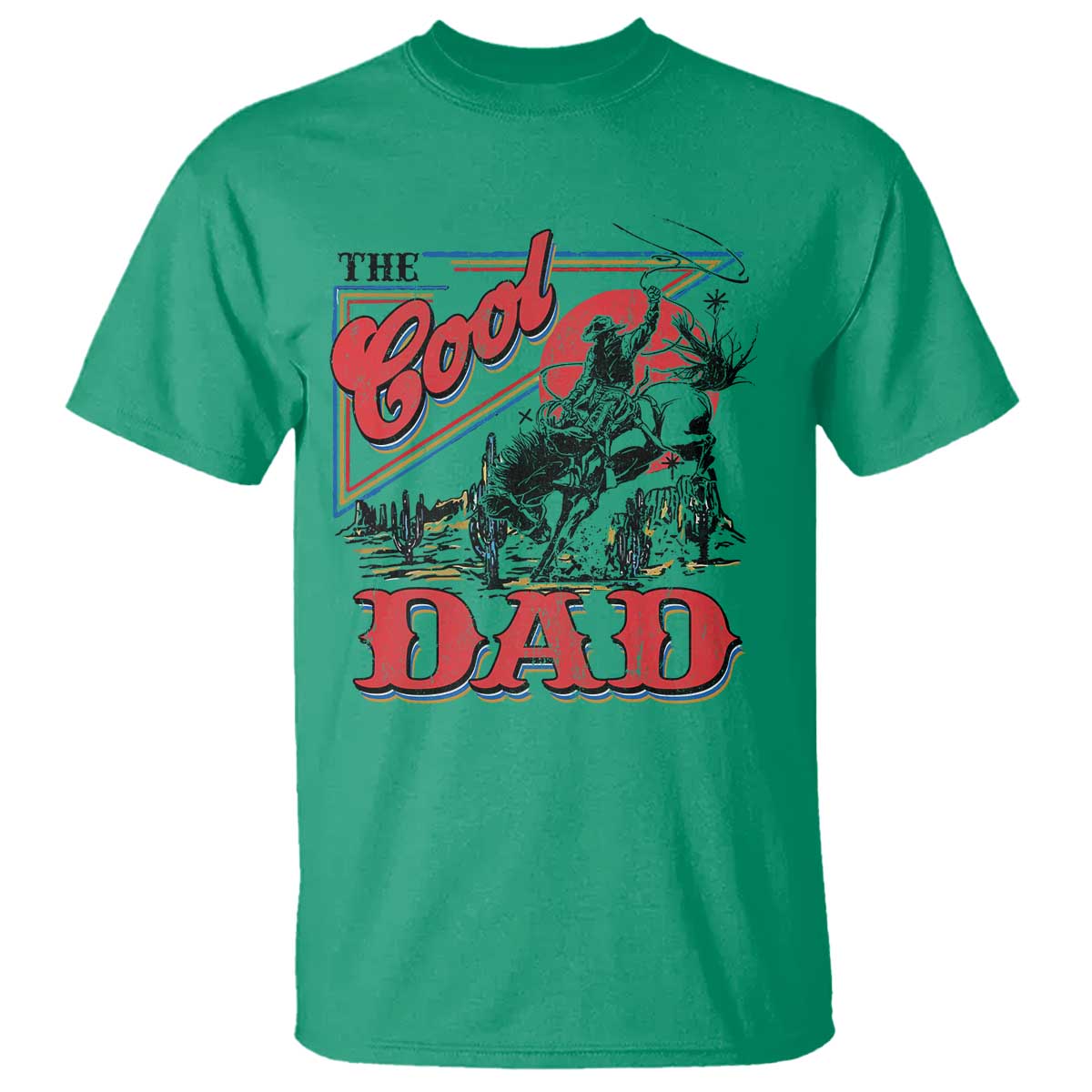 Funny Western Cowboy The Cool Dad T Shirt Father's Day
