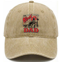Funny Western Cowboy The Cool Dad Washed Cotton Baseball Cap Father's Day