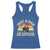Funny Just A Dad Who Always Came Back With The Milk Racerback Tank Top Racoon Dad Father's Day