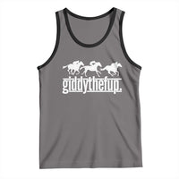 Funny Giddythefup Derby Day Tank Top Vintage Giddy Up Horse Racing