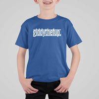 Funny Giddythefup Derby Day T Shirt For Kid Derby Giddy Up Horse Racing
